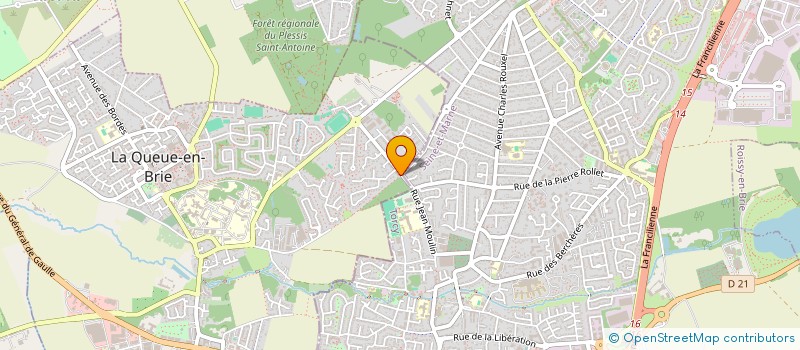 localisation de l'entreprise CLOPIN SOUVENIRS  LA QUEUE-EN-BRIE