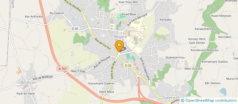 localisation de l'entreprise CLOPISSIME  BEGARD