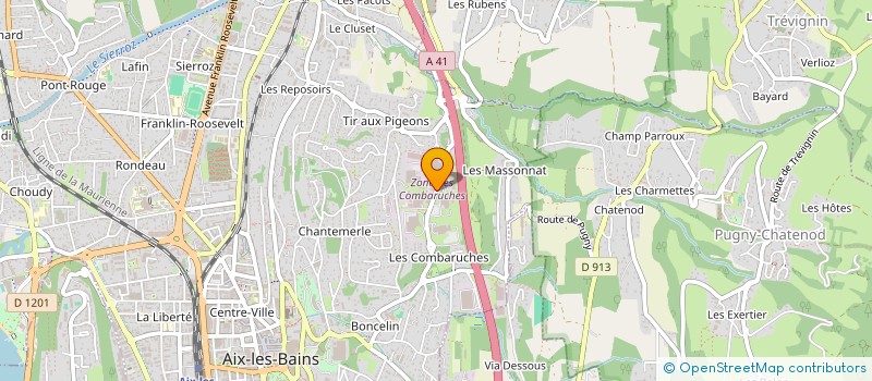 localisation de l'entreprise CLOR'ALP à AIX-LES-BAINS