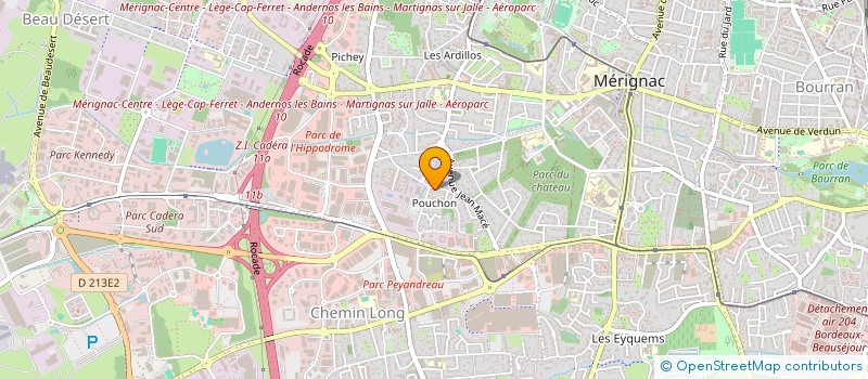 localisation de l'entreprise CLORA  MERIGNAC