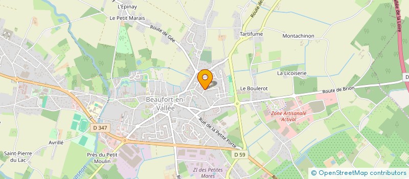 localisation de l'entreprise CLORALI  LOIRE-AUTHION