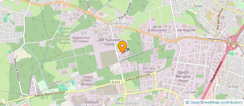 localisation de l'entreprise CLOREAL  LE HAILLAN