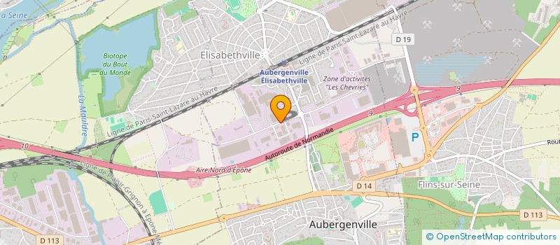 localisation de l'entreprise CLOREINE AUTO  AUBERGENVILLE