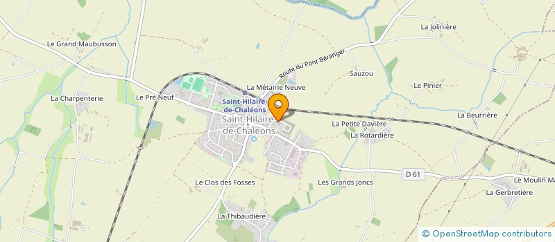 localisation de l'entreprise CLORIA à SAINT-MARS-DE-COUTAIS