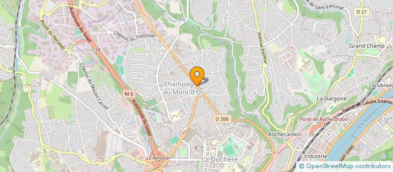 localisation de l'entreprise CLORICE SARL  CHAMPAGNE-AU-MONT-D'OR