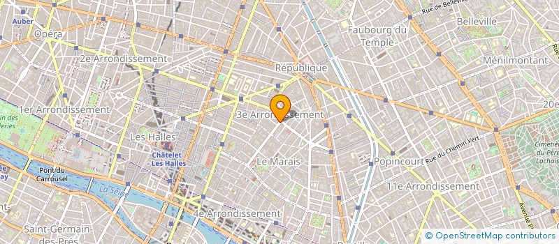 localisation de l'entreprise CLORINE à PARIS