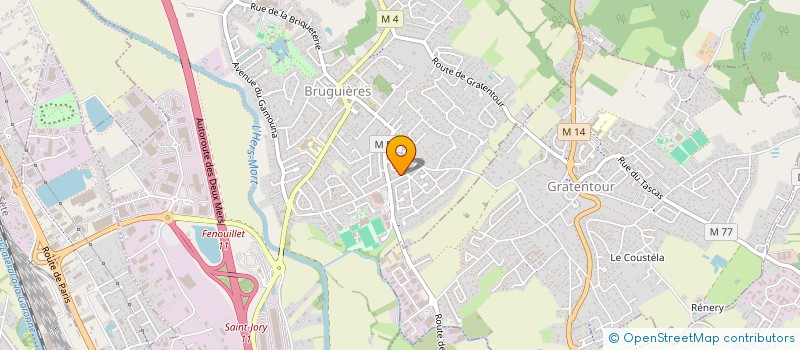 localisation de l'entreprise CLORYFANE  BRUGUIERES