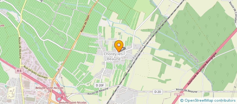 localisation de l'entreprise CLOS ALEXANDRE  CHOREY-LES-BEAUNE