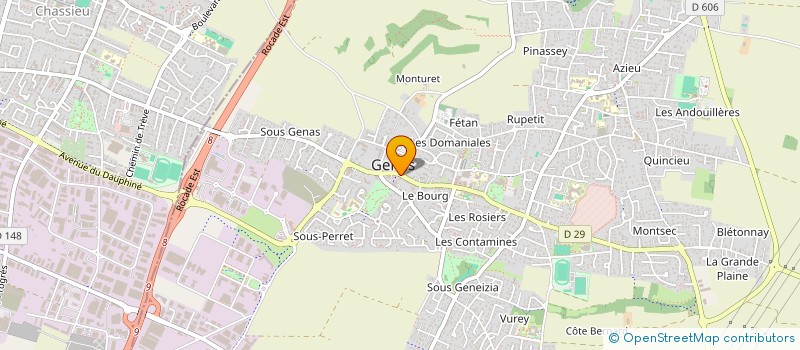 localisation de l'entreprise CLOS AMANDINE  GENAS