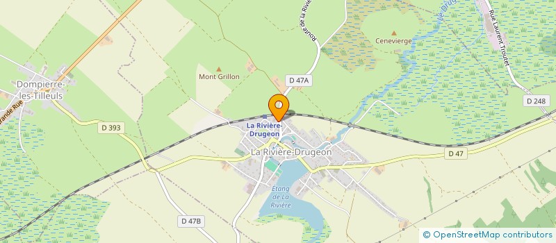 localisation de l'entreprise CLOS BAILLET  LA RIVIERE-DRUGEON