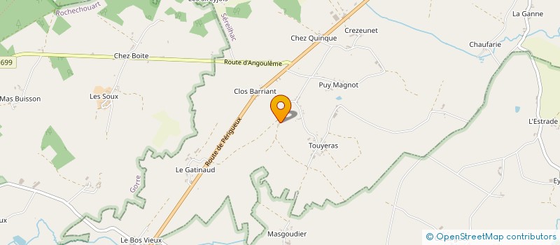 localisation de l'entreprise CLOS BARIANT à SEREILHAC