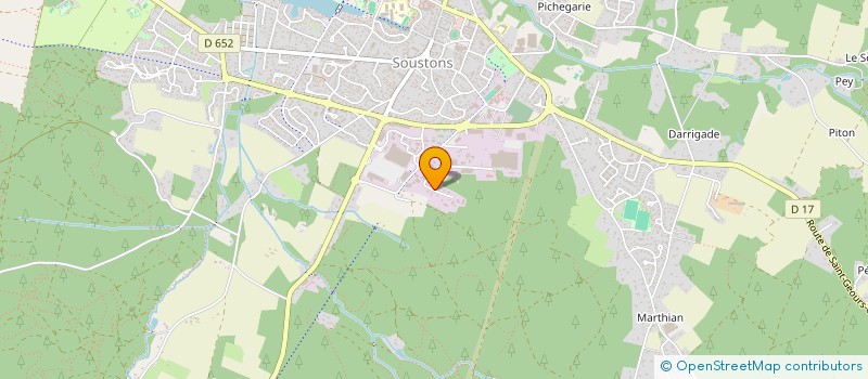 localisation de l'entreprise CLOS BERTIN  SOUSTONS