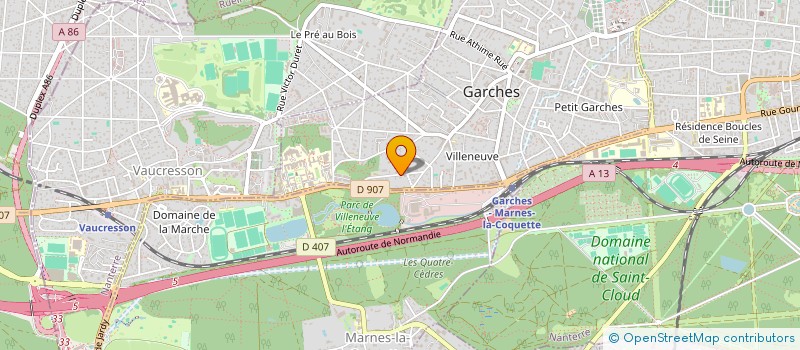 localisation de l'entreprise CLOS BRETIGNY à GARCHES