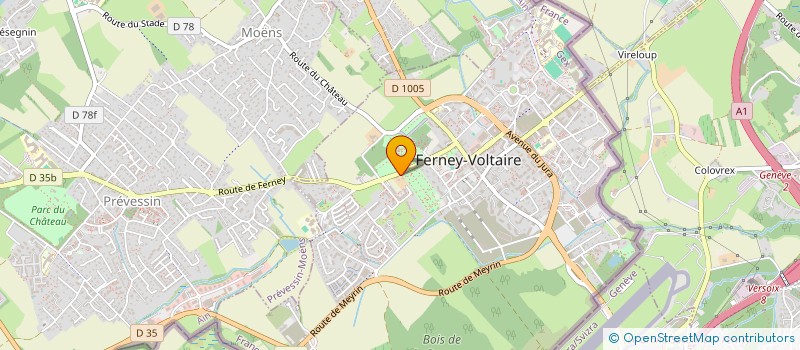 localisation de l'entreprise CLOS BRILLON à FERNEY-VOLTAIRE