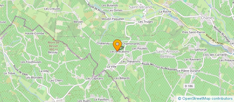 localisation de l'entreprise CLOS CARRON  SAINT-AMOUR-BELLEVUE