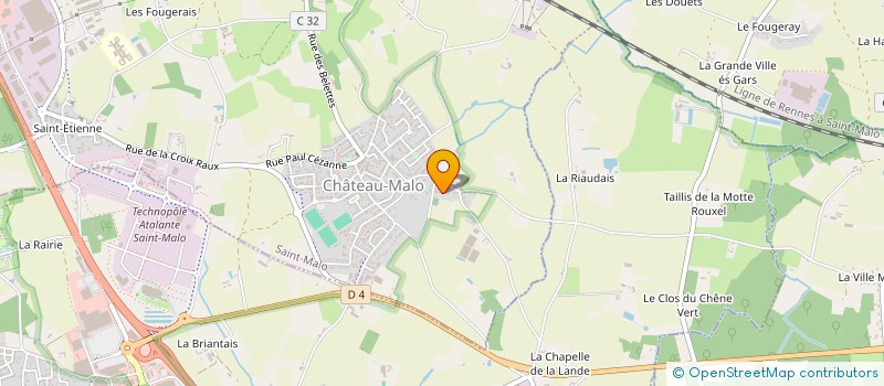 localisation de l'entreprise CLOS DE BELLEVENT  SAINT-MALO