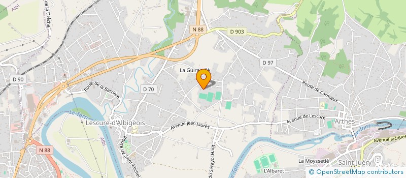 localisation de l'entreprise CLOS DE BELLEVUE  LESCURE-D'ALBIGEOIS