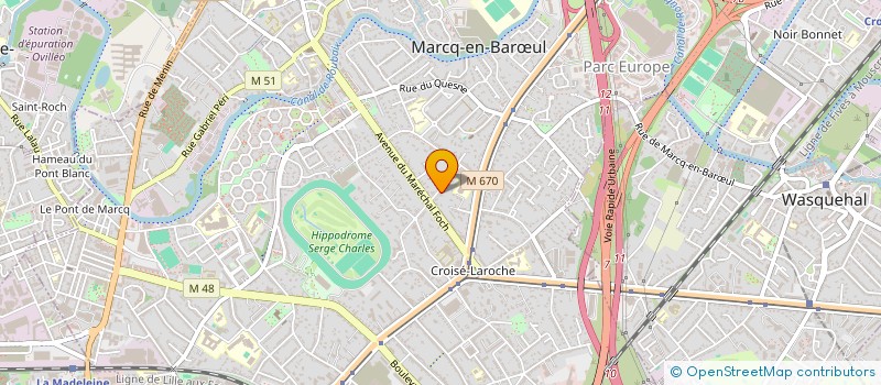 localisation de l'entreprise CLOS DE BOURGOGNE à MARCQ-EN-BARŒUL