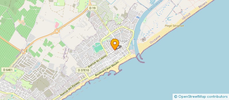 localisation de l'entreprise CLOS DE CASTELJOLI  VALRAS-PLAGE