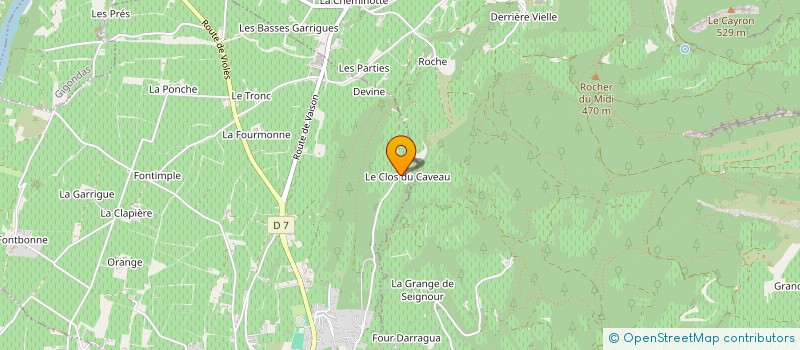 localisation de l'entreprise CLOS DE CAVEAU SELECTION  VACQUEYRAS