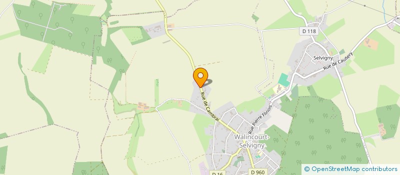 localisation de l'entreprise CLOS DE HURLEVENT  WALINCOURT-SELVIGNY