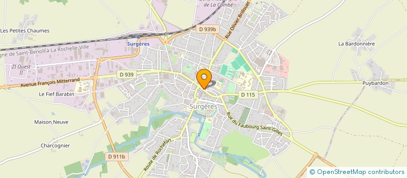 localisation de l'entreprise CLOS DE L'ANNEAU  SURGERES