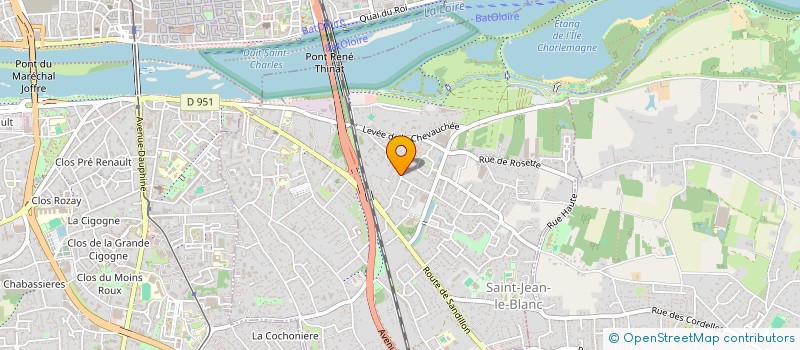 localisation de l'entreprise CLOS DE L'ARCHE  SAINT-JEAN-LE-BLANC