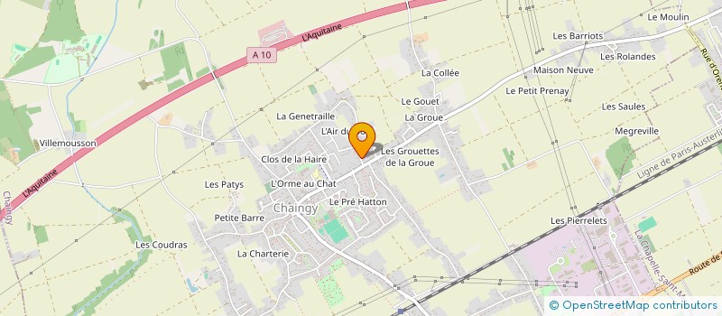 localisation de l'entreprise CLOS DE L'ORENTAY à CHAINGY