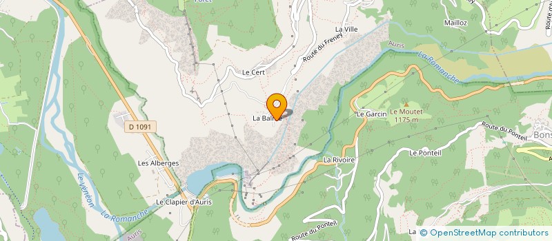 localisation de l'entreprise CLOS DE LA BALME  AURIS