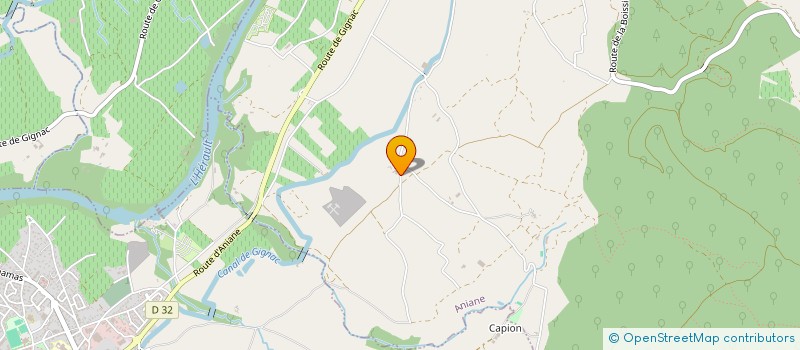 localisation de l'entreprise CLOS DE LA BARTHASSADE à ANIANE