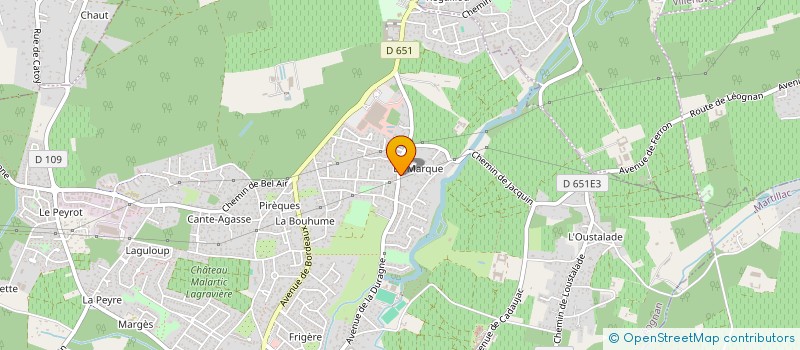 localisation de l'entreprise CLOS DE LA DURAGNE  LEOGNAN