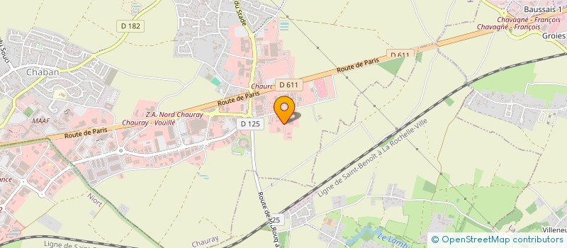 localisation de l'entreprise CLOS DE LA LANDE  CHAURAY