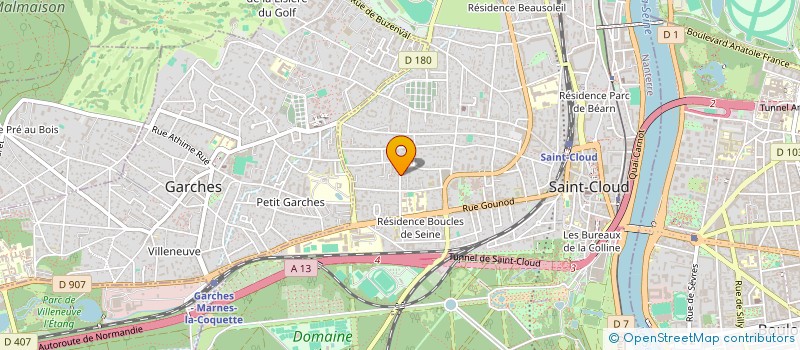 localisation de l'entreprise CLOS DE LA POMMERAIE à SAINT-CLOUD
