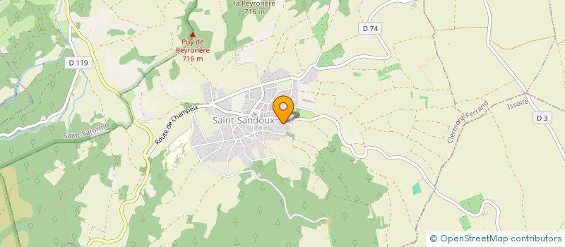 localisation de l'entreprise CLOS DE LA RANCE  SAINT-SANDOUX