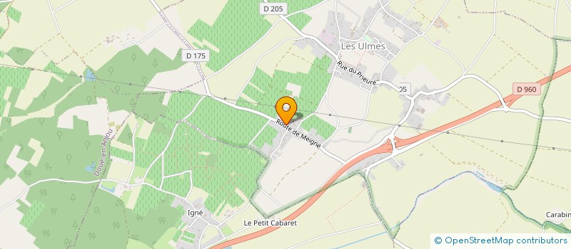 localisation de l'entreprise CLOS DE LA ROUSSELIERE  LES ULMES