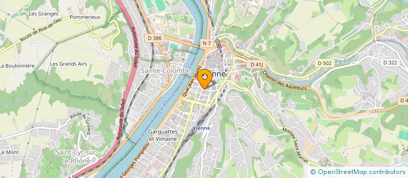 localisation de l'entreprise CLOS DES AROMES  VIENNE