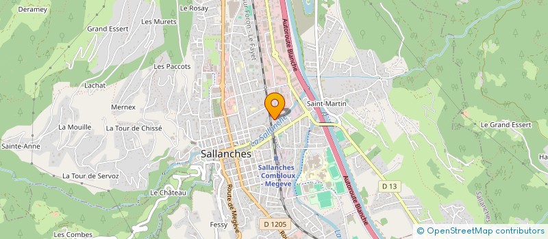 localisation de l'entreprise CLOS DES BAZ à SALLANCHES