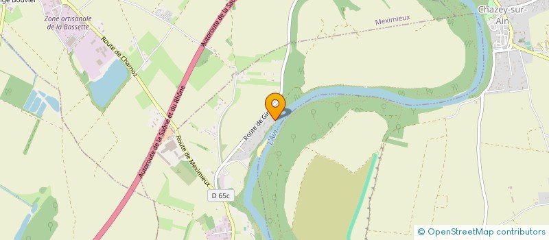 localisation de l'entreprise CLOS DES BERGES DE L'AIN  CHARNOZ-SUR-AIN