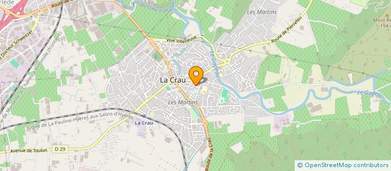 localisation de l'entreprise CLOS DES CAPRIERS  LA CRAU