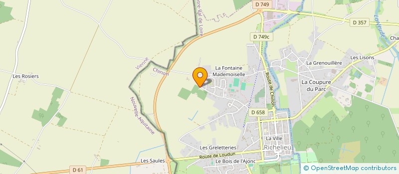 localisation de l'entreprise CLOS DES DEMOISELLES  RICHELIEU