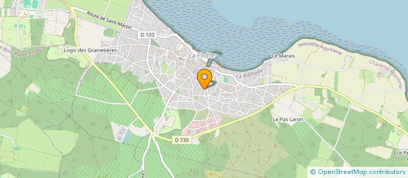 localisation de l'entreprise CLOS DES FEVES  LA FLOTTE