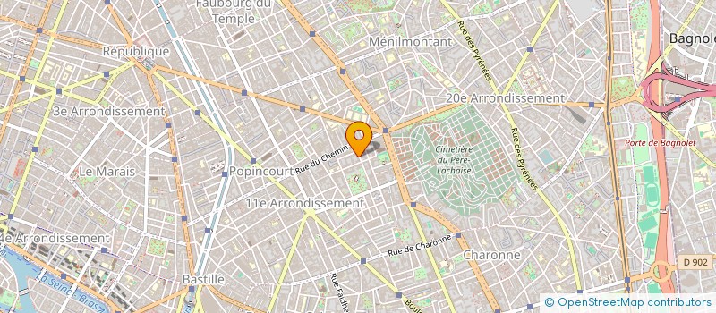 localisation de l'entreprise CLOS DES GRAVIERES  PARIS