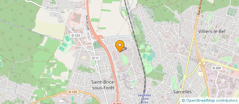 localisation de l'entreprise CLOS DES MUSICIENS  SAINT-BRICE-SOUS-FORET