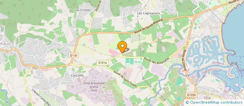 localisation de l'entreprise CLOS DES OLIVIERS GRIMAUD à GRIMAUD