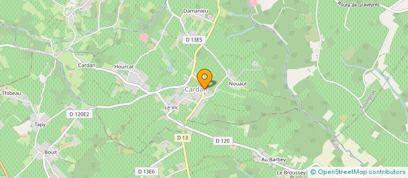 localisation de l'entreprise CLOS DES PASTINS  CARDAN