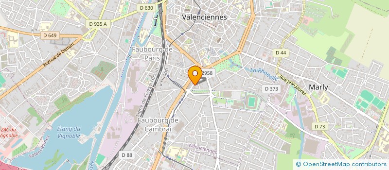 localisation de l'entreprise CLOS DES ROYES BAT D à VALENCIENNES