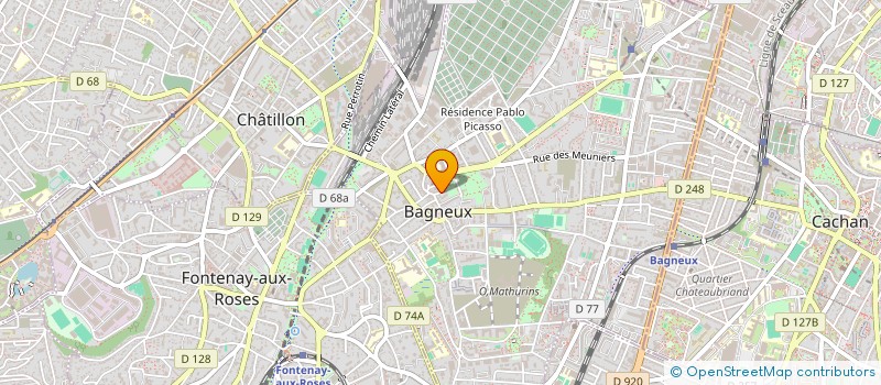 localisation de l'entreprise CLOS DES SOURCES - MAISON DES MATRIMOINES ET PATRIMOINES DE BAGNEUX à BAGNEUX