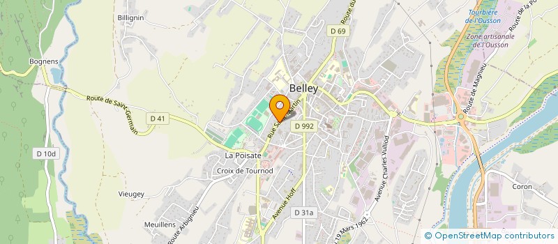 localisation de l'entreprise CLOS DES URSULES  BELLEY