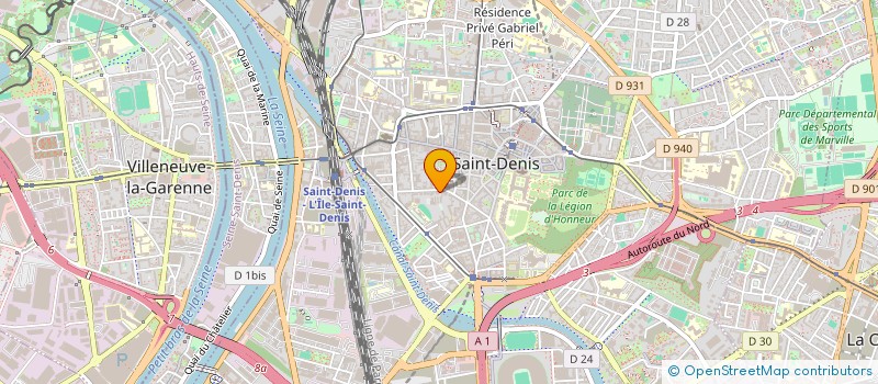 localisation de l'entreprise CLOS DES URSULINES RDC  SAINT-DENIS