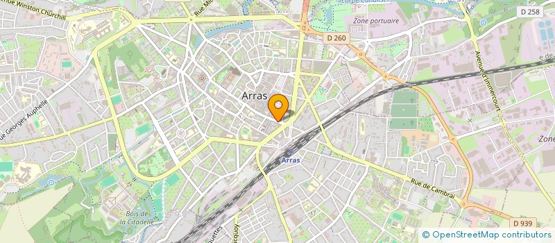 localisation de l'entreprise CLOS DOMINIQUE à ARRAS